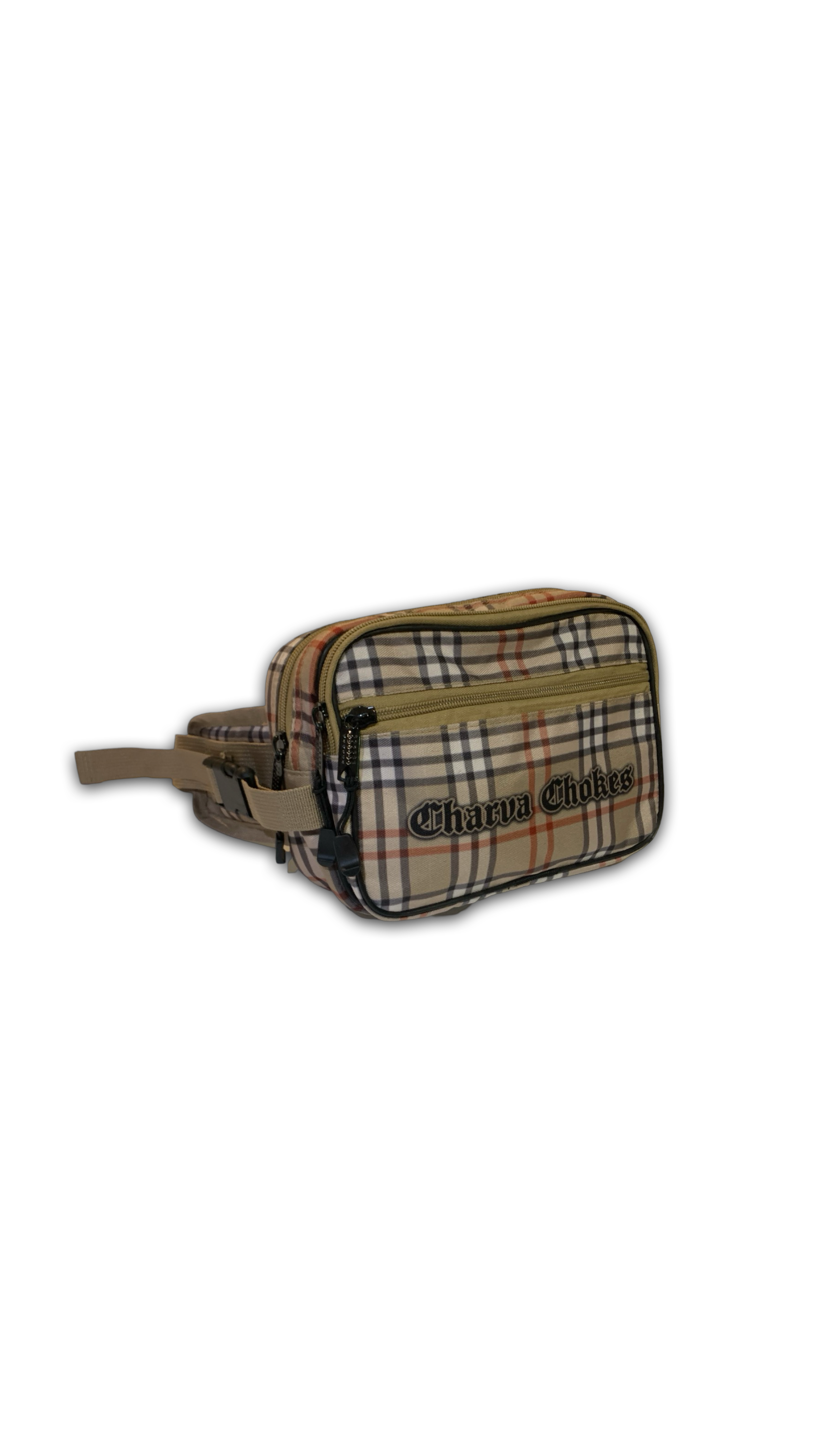 CHARVA FANNY PACK PLAID BUM BAG Charva Chokes